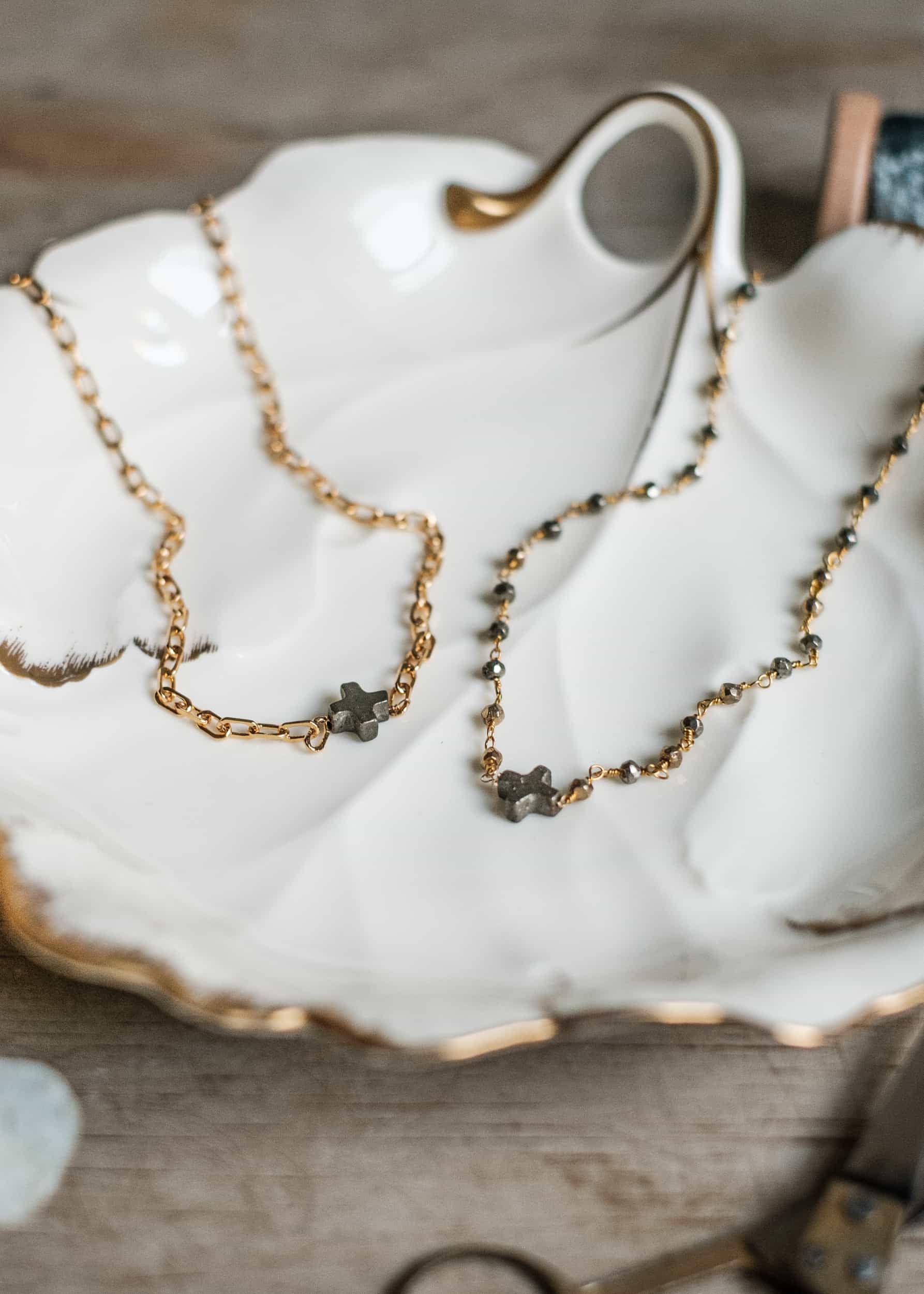 Swiss Pyrite Choker Necklace